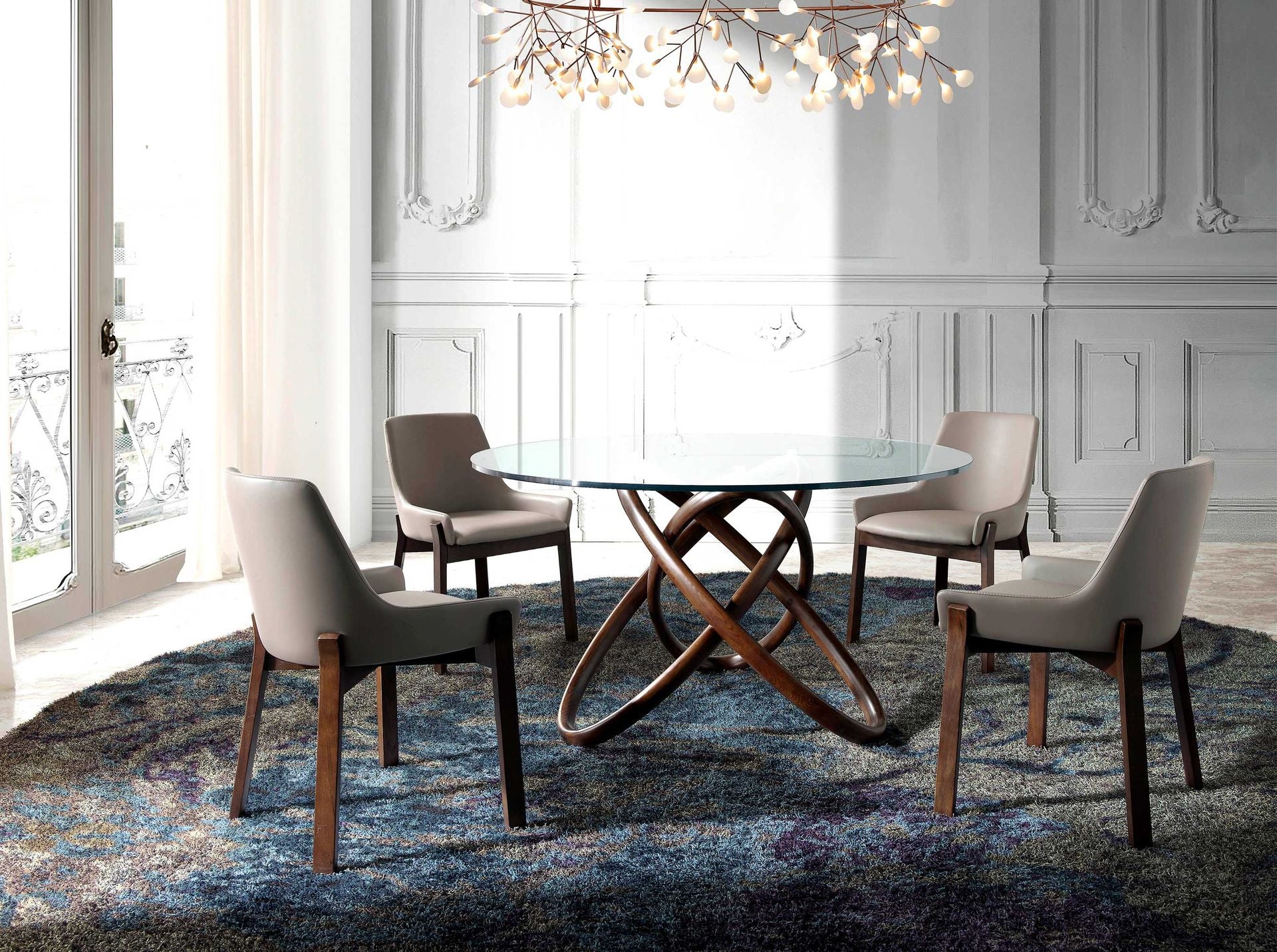 Silla polipiel visón oscuro