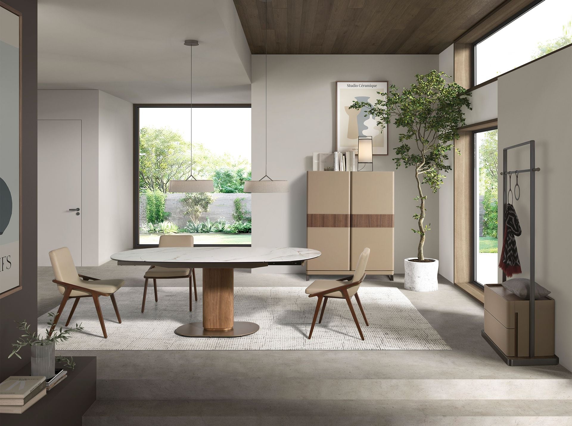 Silla polipiel visón