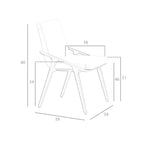 Silla polipiel visón