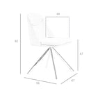 Silla giratoria tela gris