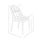 Silla tela gris oscuro