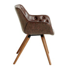 Silla polipiel marrón chocolate