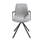 Silla giratoria tela gris oscuro