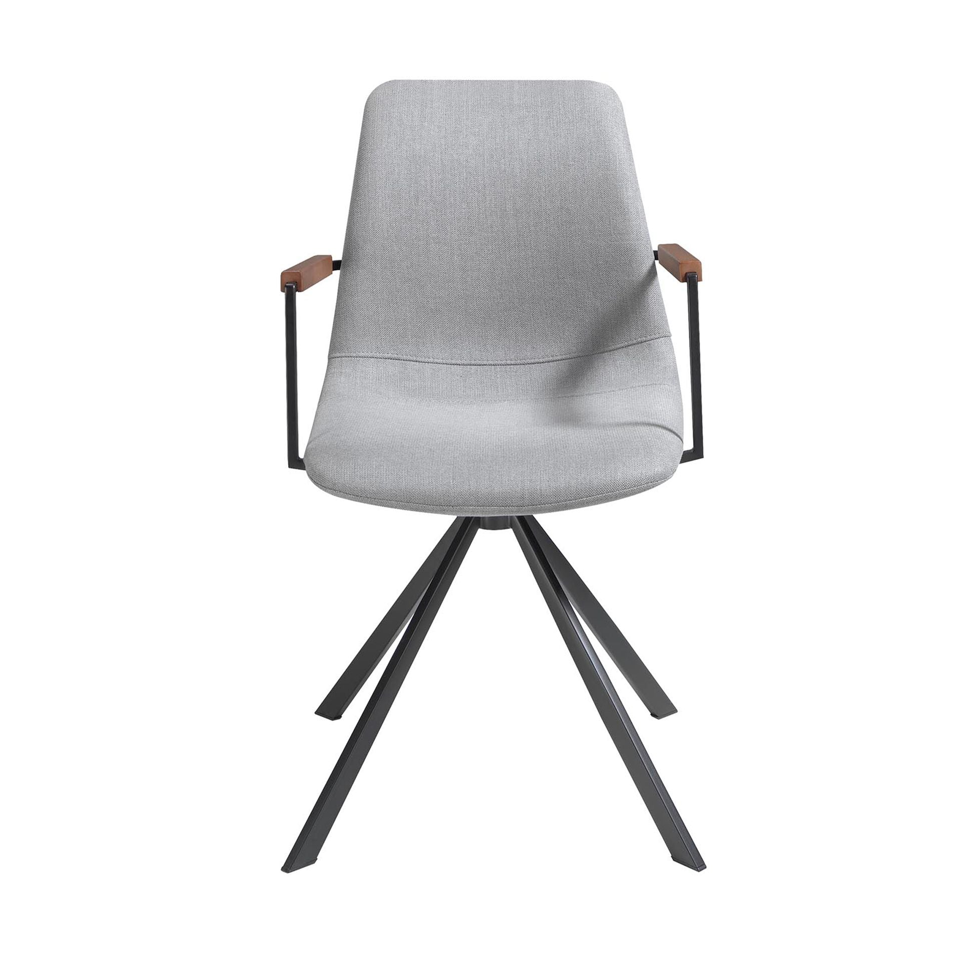 Silla giratoria tela gris oscuro