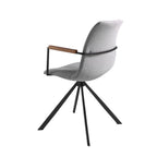 Silla giratoria tela gris oscuro