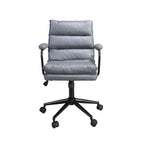 Silla oficina giratoria tela gris