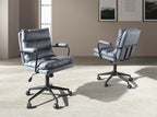 Silla oficina giratoria tela gris