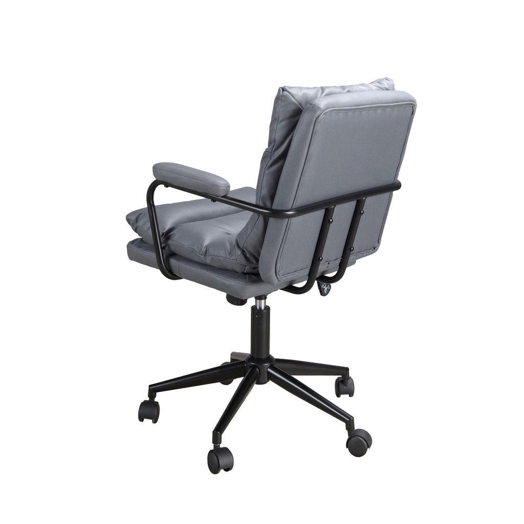 Silla oficina giratoria tela gris