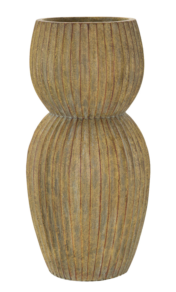 Jarrón de magnesio verde hueso Ø 25x52,5 cm