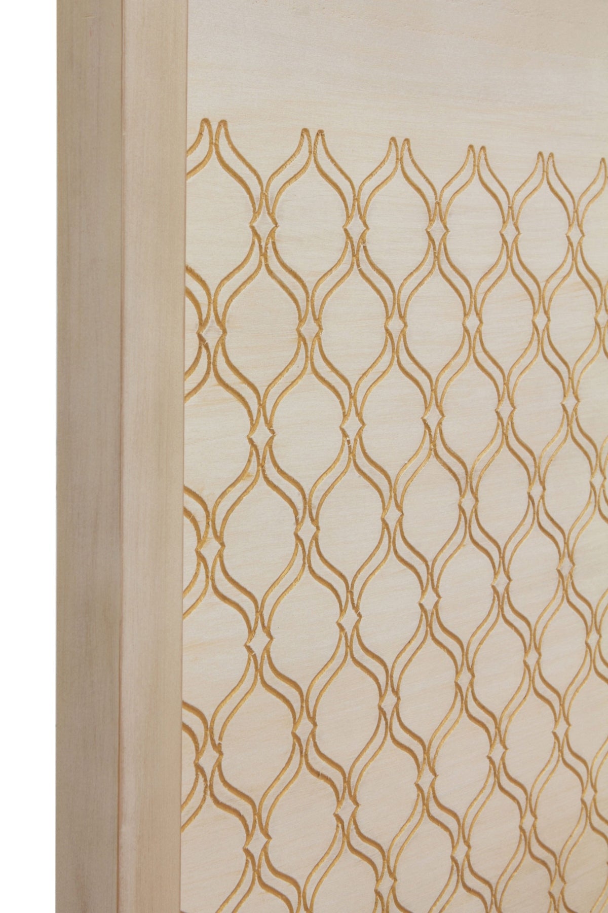 CABEZAL CHAPADO EN ROBLE ACABADO EN MARFIL 165X60