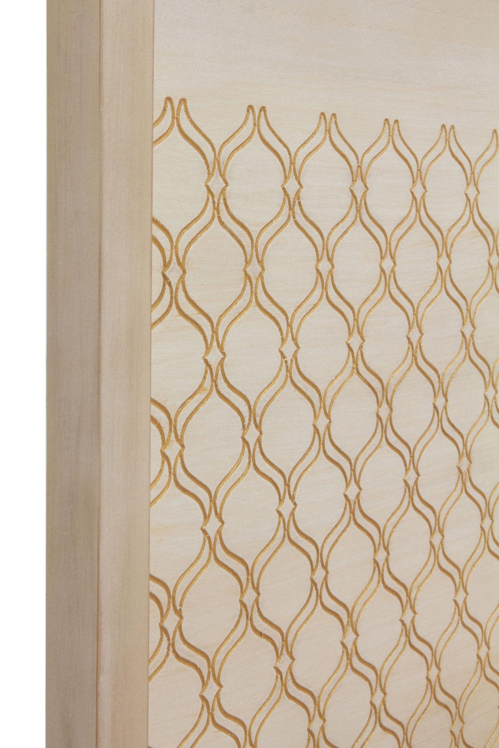 CABEZAL CHAPADO EN ROBLE ACABADO EN MARFIL 145X60