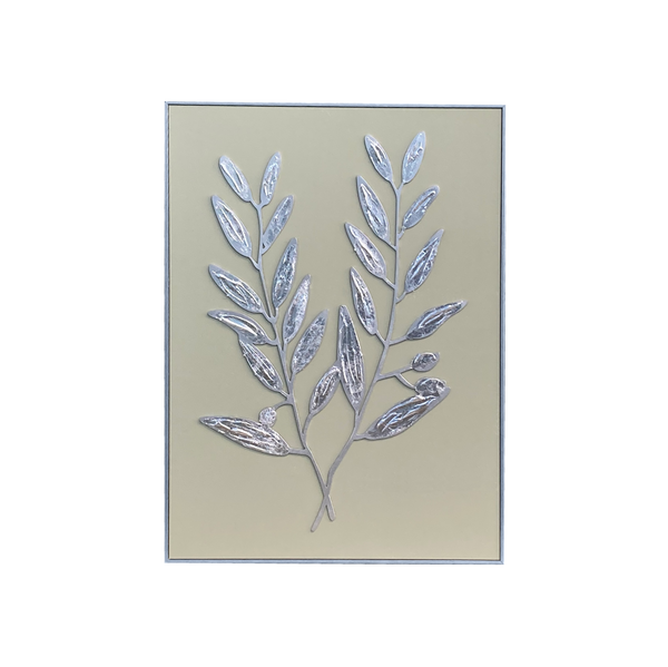 Quadre decoratiu de fulles 51,5x3x71,5 cm