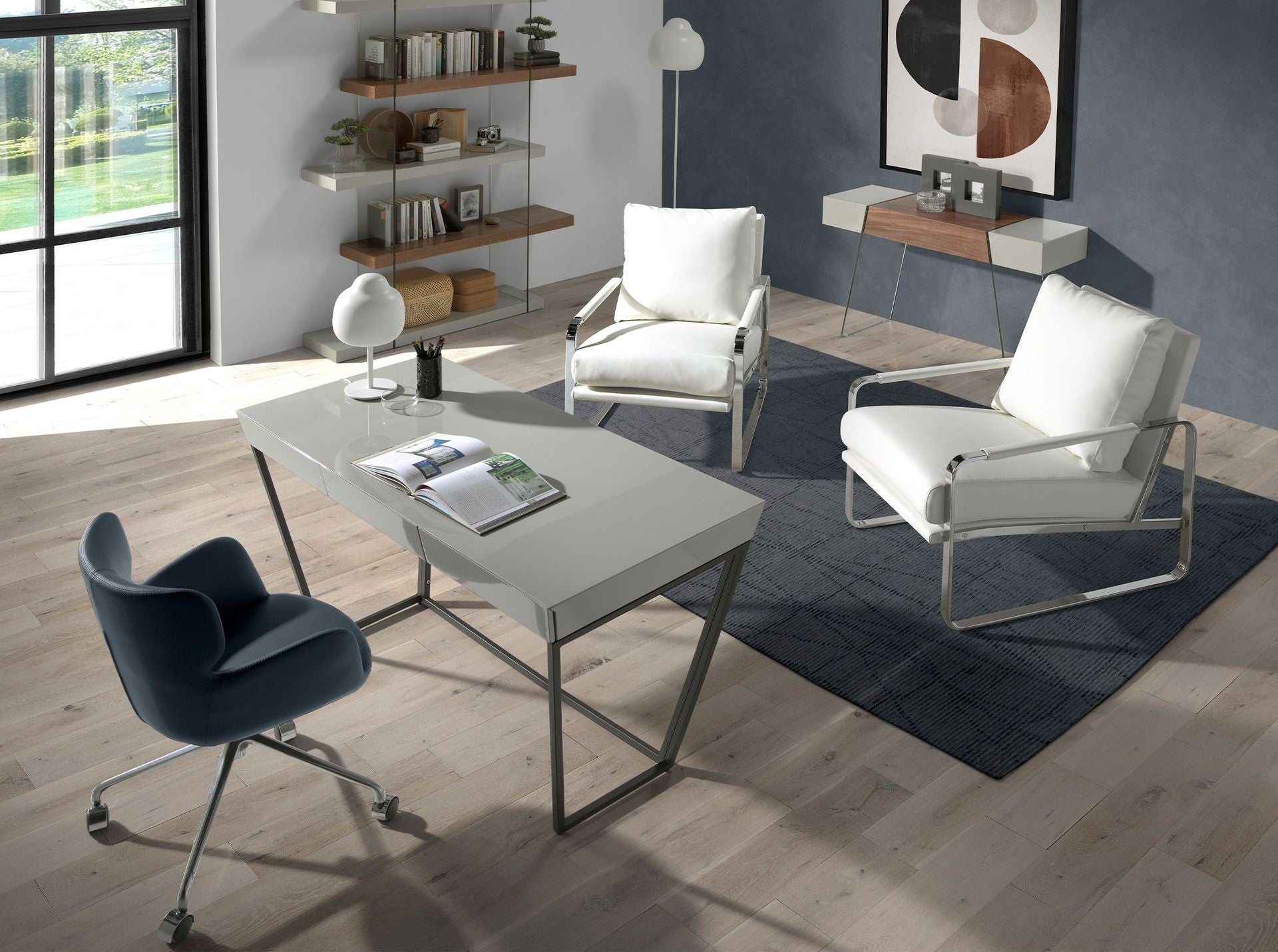 Sillón polipiel blanco