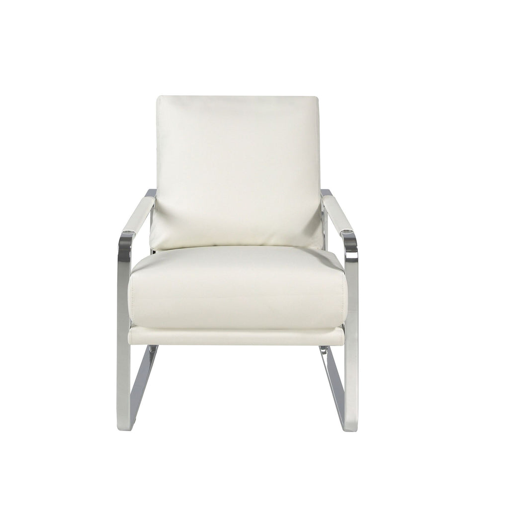 Sillón polipiel blanco