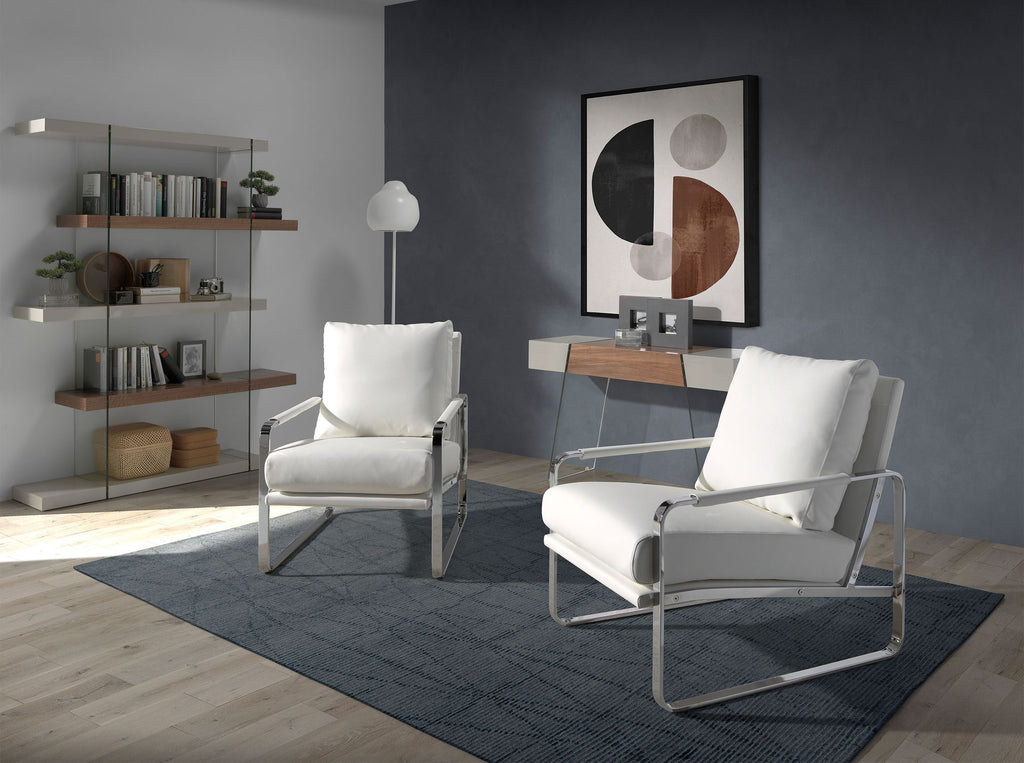 Sillón polipiel blanco