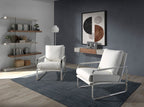 Sillón polipiel blanco