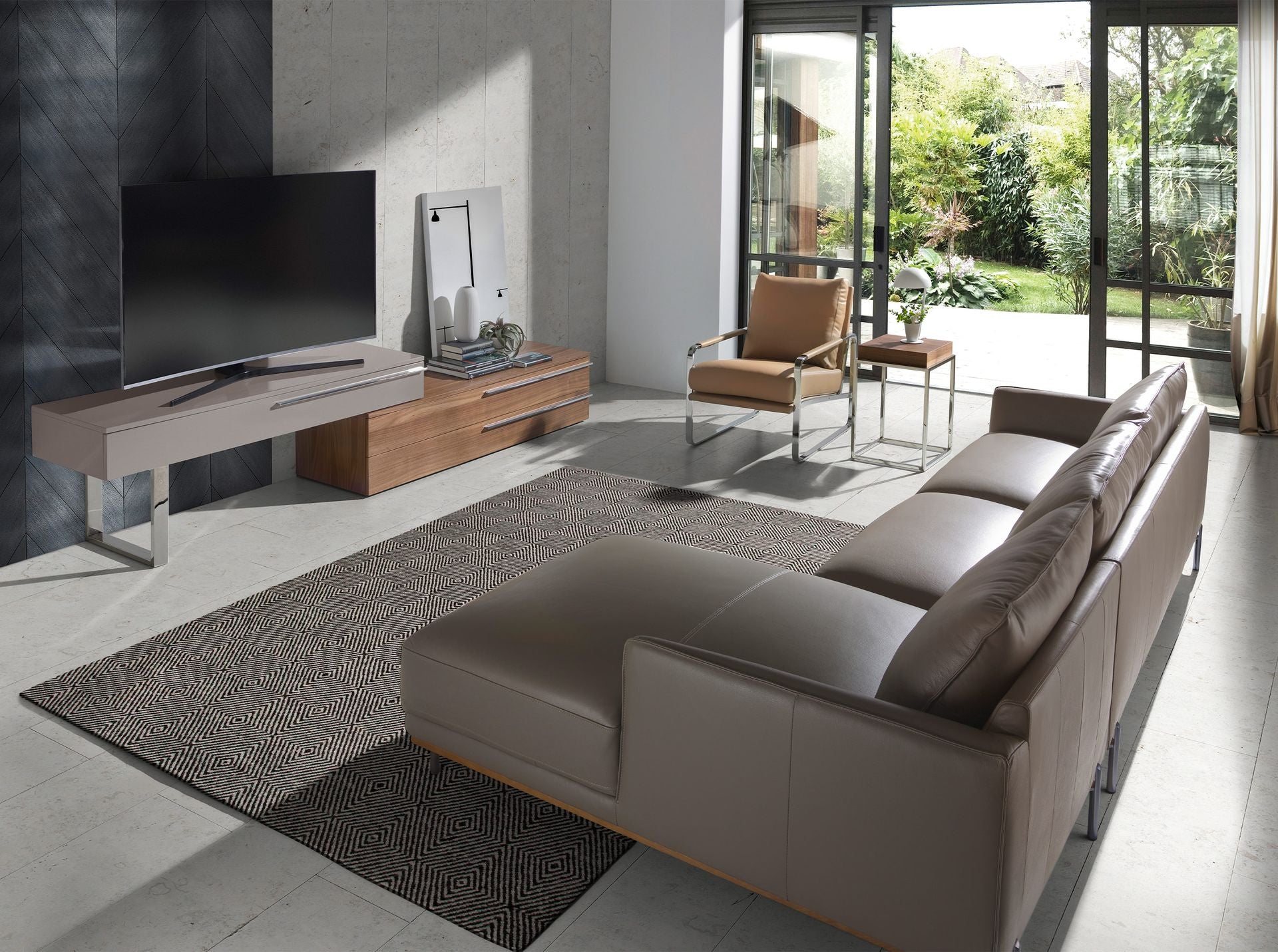 Sillón polipiel visón