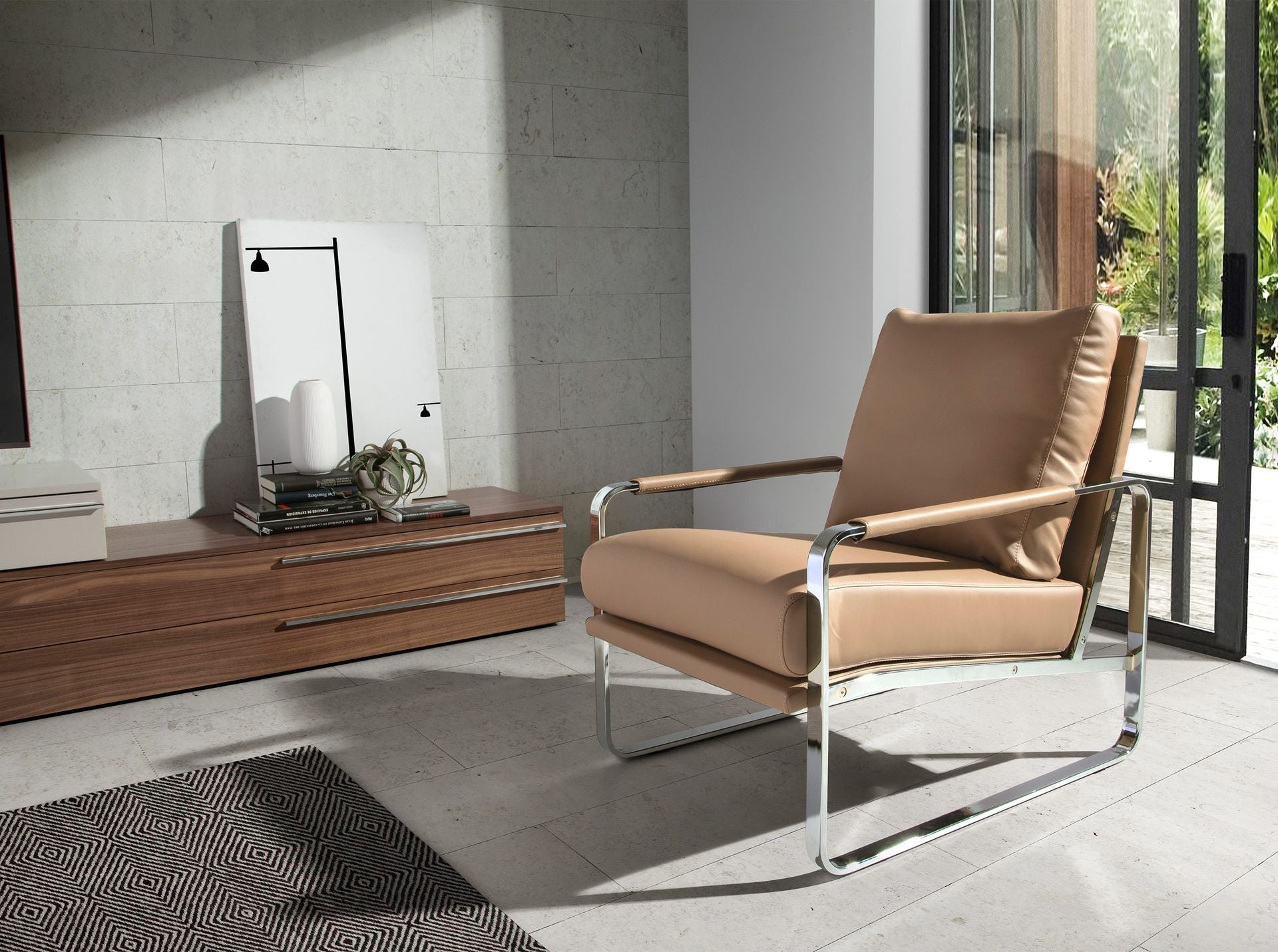 Sillón polipiel visón