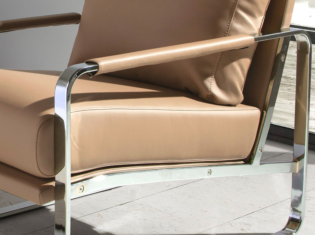 Sillón polipiel visón