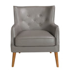 Sillón Chester piel gris oscuro