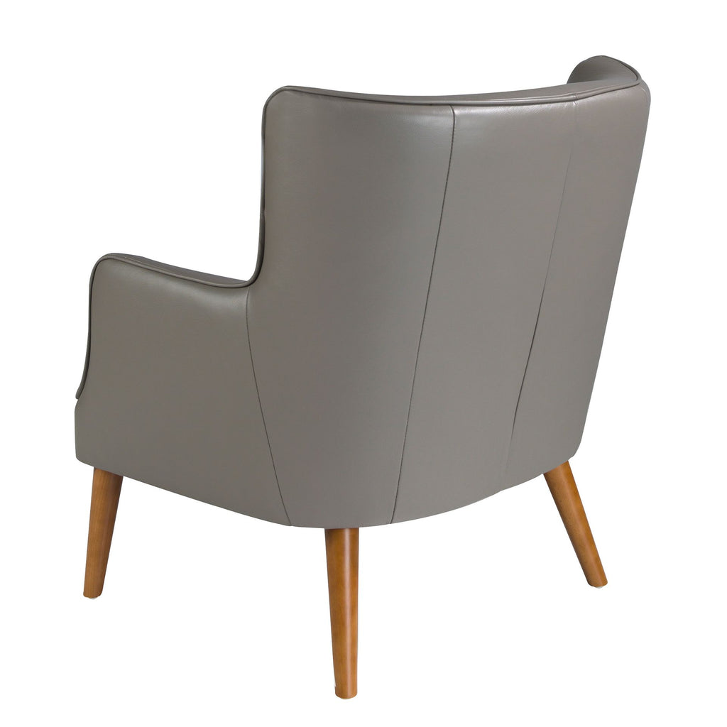 Sillón Chester piel gris oscuro