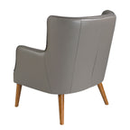 Sillón Chester piel gris oscuro