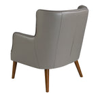 Sillón Chester piel gris oscuro
