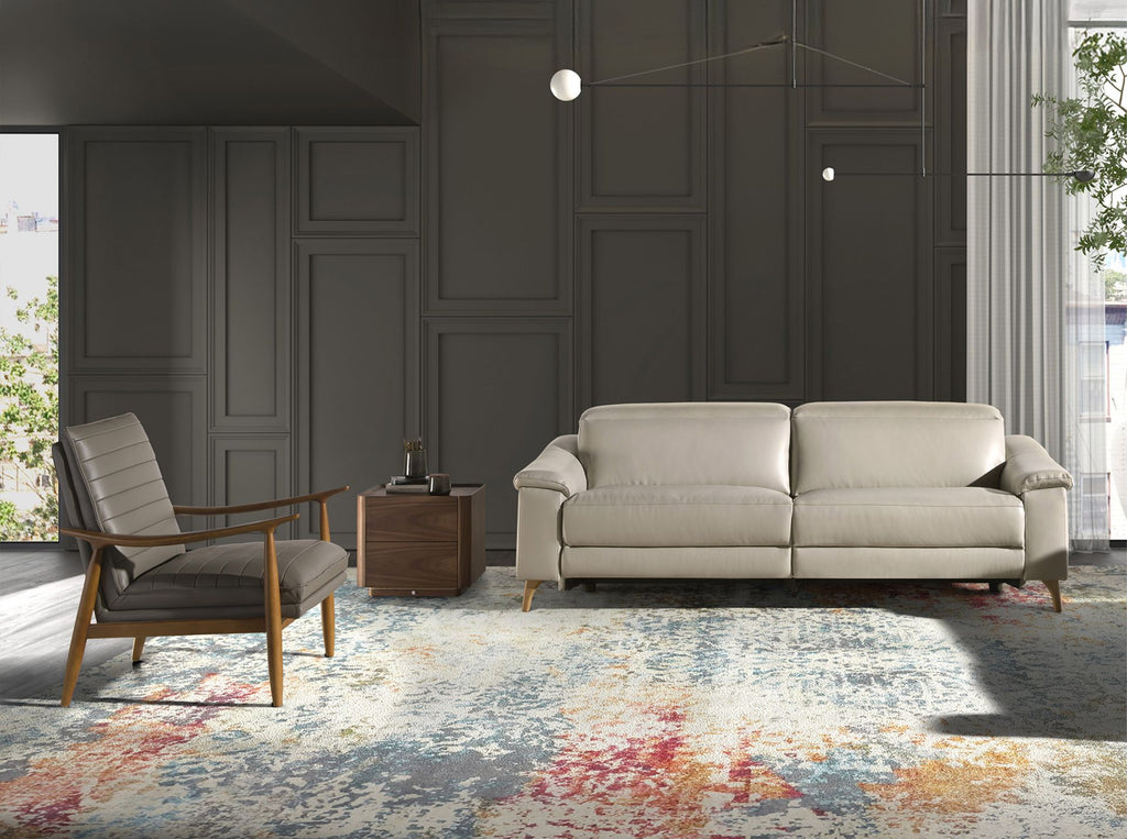 Sillón piel gris oscuro