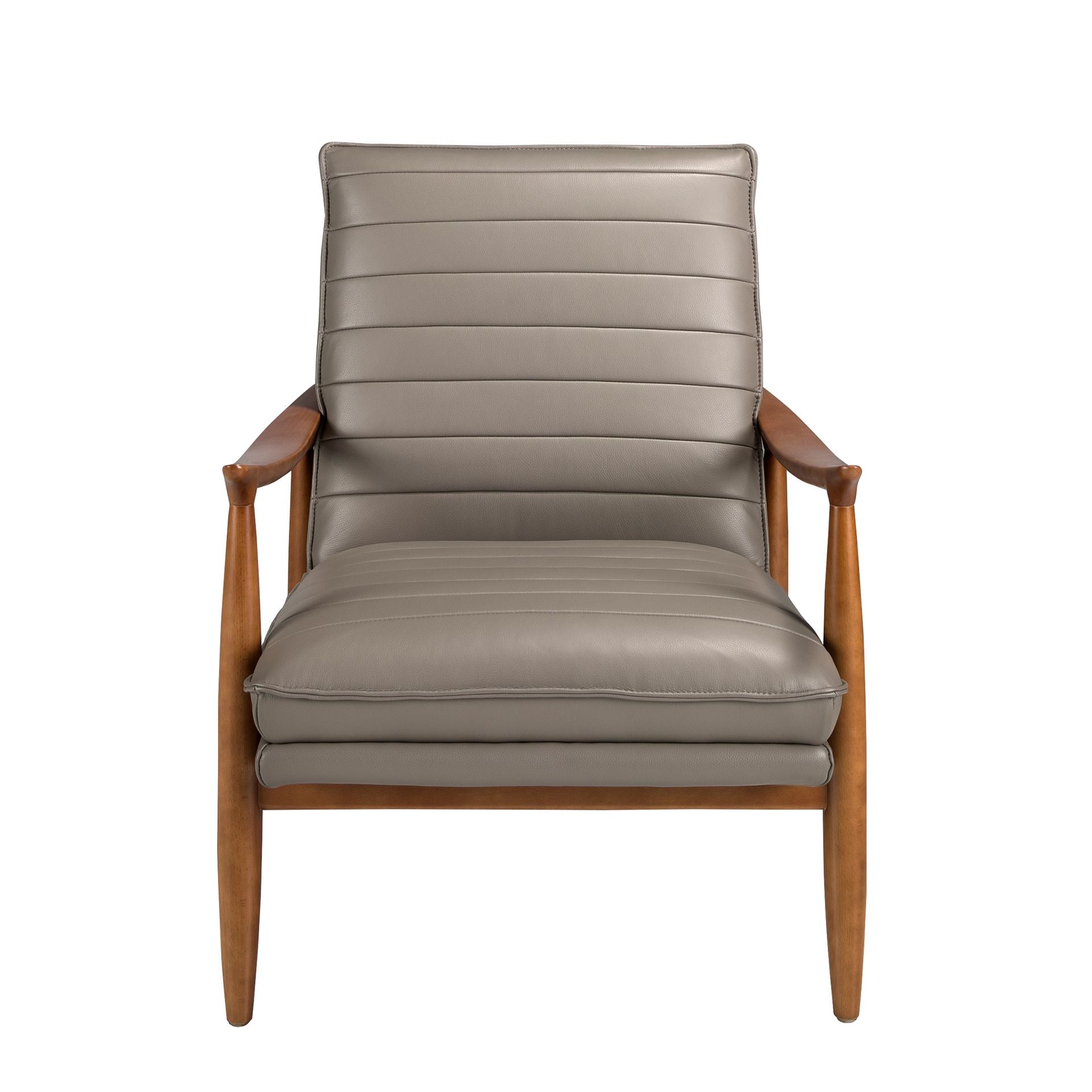 Sillón piel gris oscuro