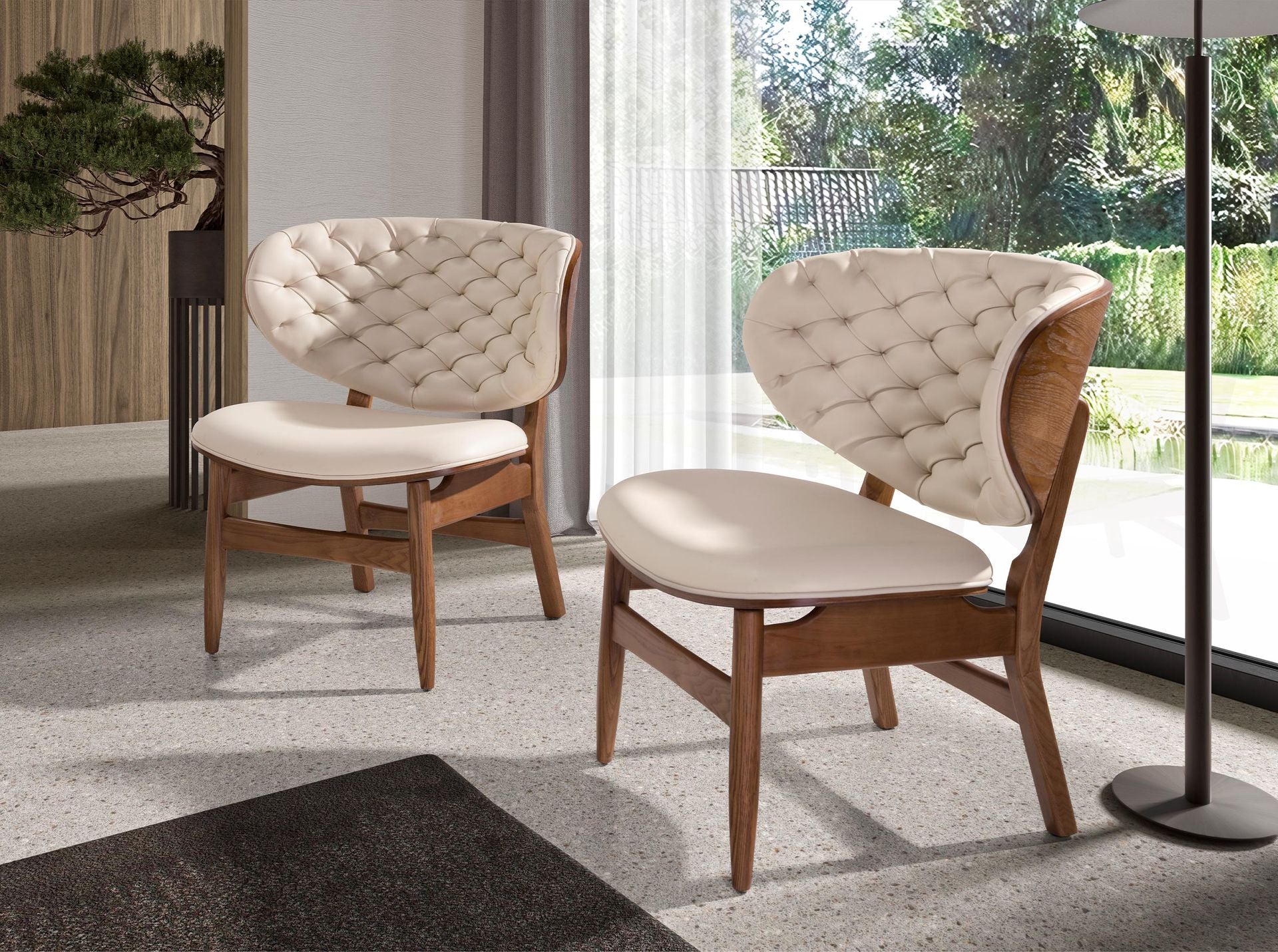 Sillón polipiel arena