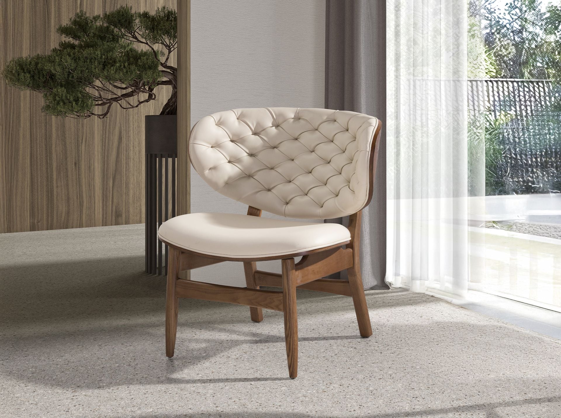 Sillón polipiel arena