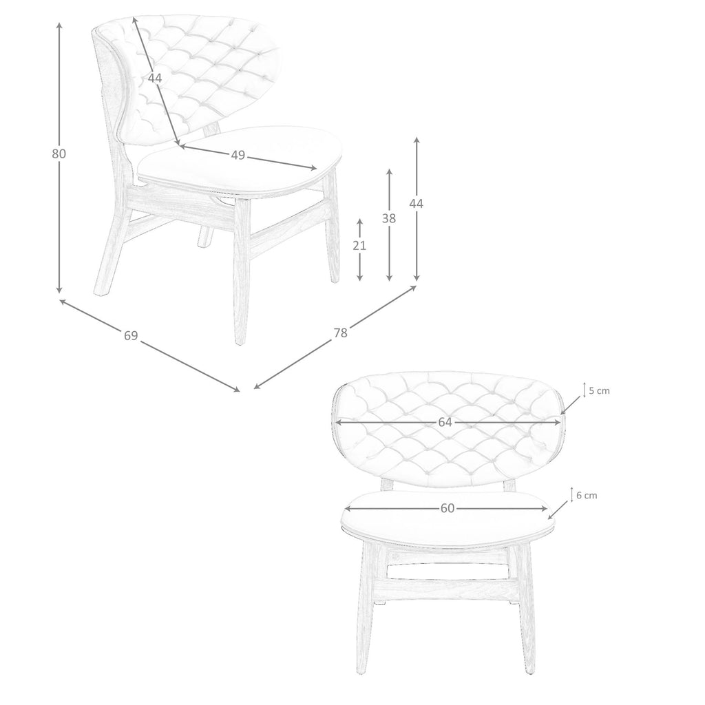 Sillón polipiel arena