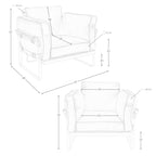 Sillón piel camel