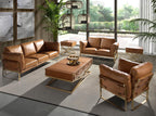 Sillón piel camel