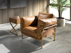Sillón piel camel