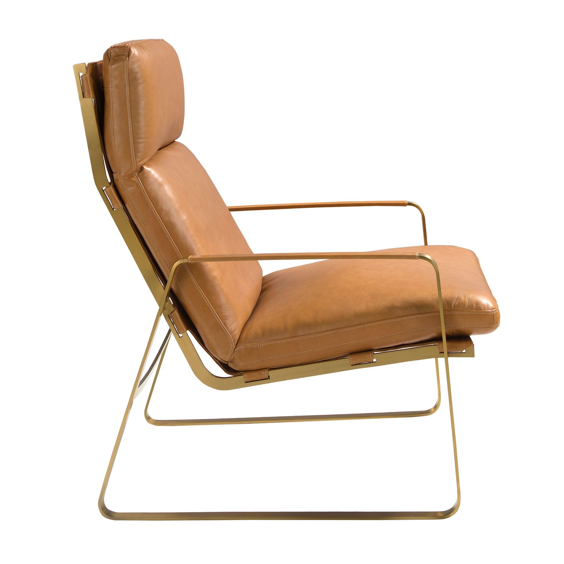 Sillón piel camel