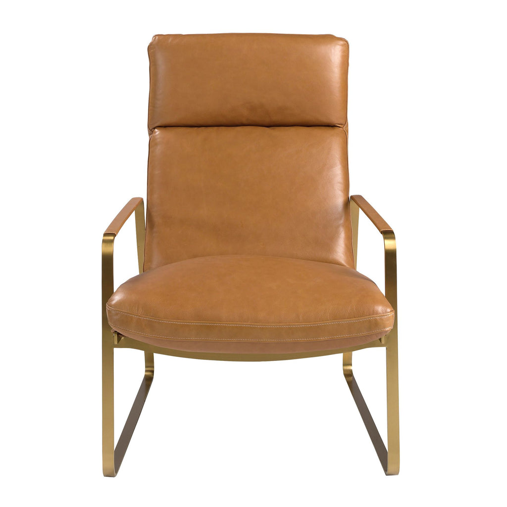 Sillón piel camel