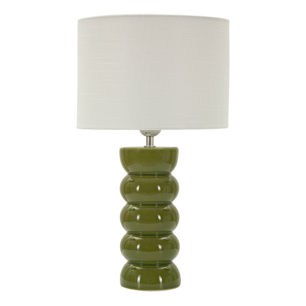 Llum de taula Torr Green de ceràmica verda Ø 25x46 cm