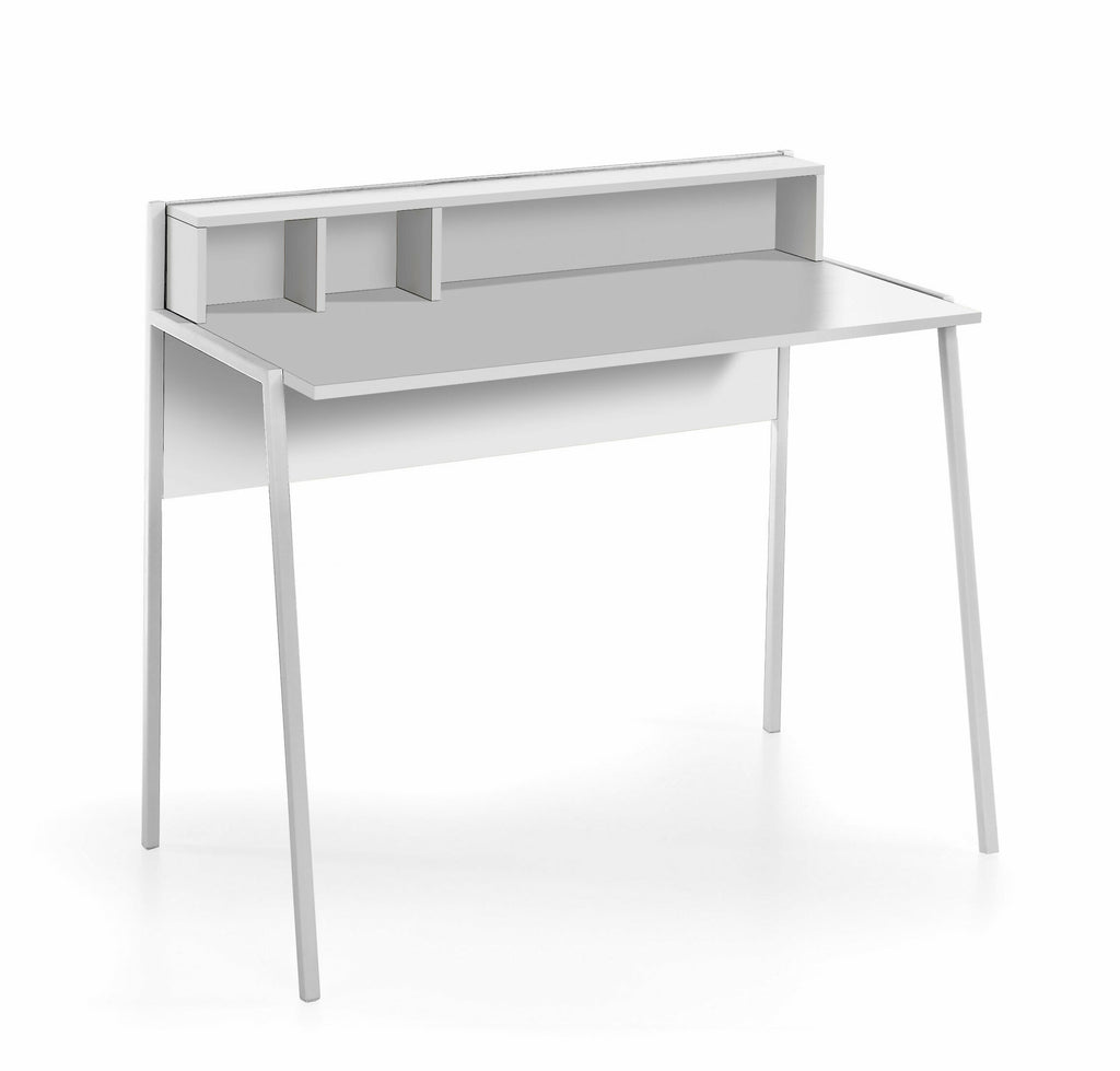 Escritorio melamina elegante madera y metal 622
