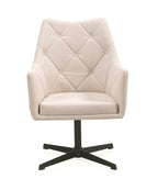 SILLON GIRATORIO TAPIZADO, PATAS METALICAS