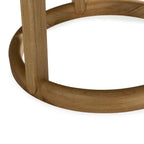 Mesa Comedor 140x140x75 Madera de Roble/Mármol -- Natural/Negro