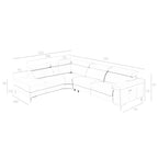 Sofá chaise longue relax derecha piel gris oscuro