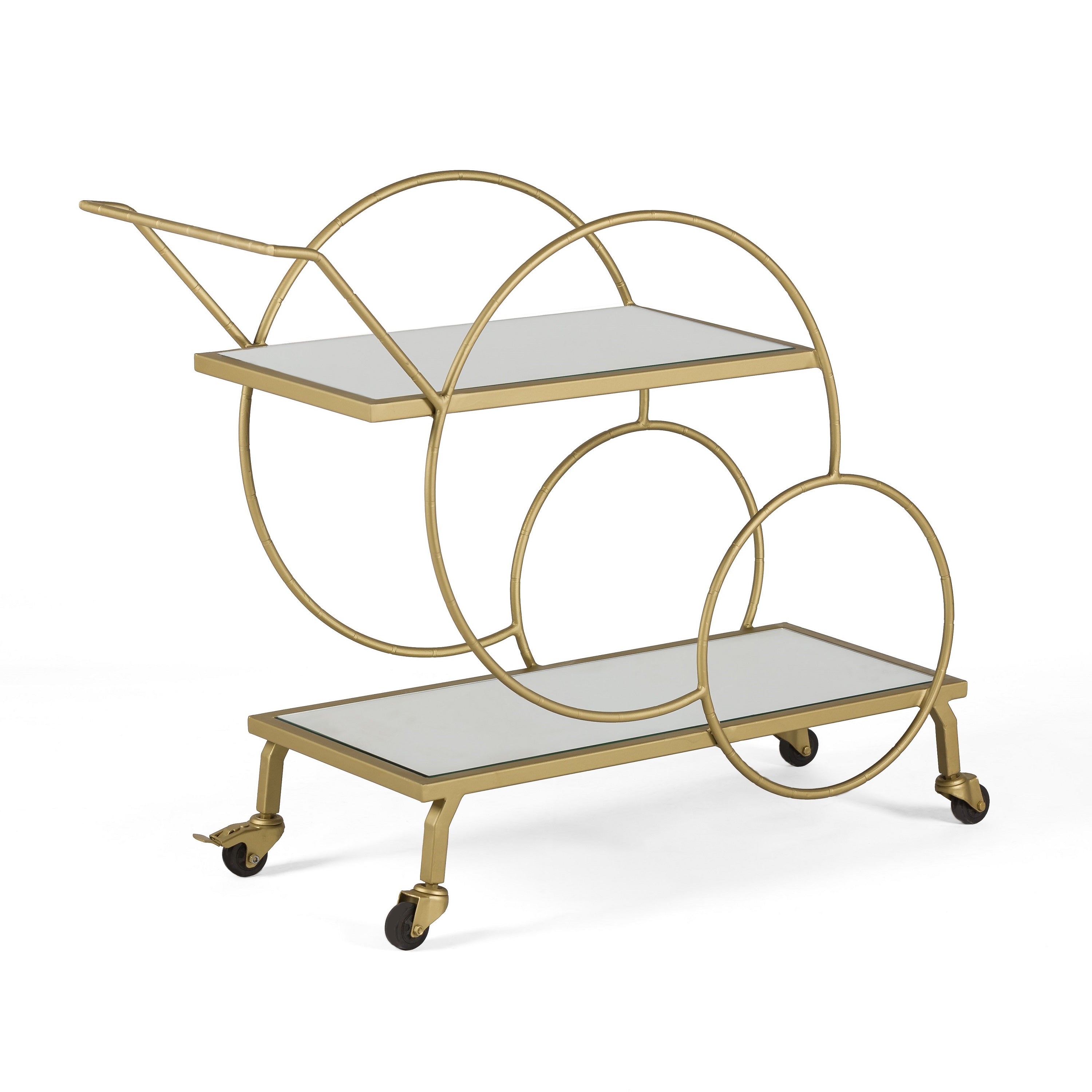 CAMARERA 93x35x76 ESPEJO/METAL DORADO