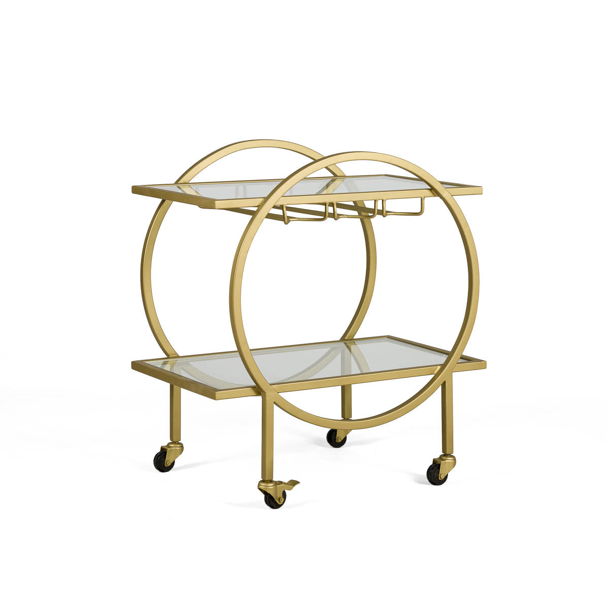 CAMARERA 71x45x80 CRISTAL/METAL DORADO