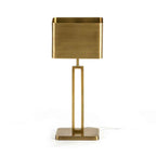 Lámpara de Sobremesa con pantalla 24x15x55 Latón -- Dorado