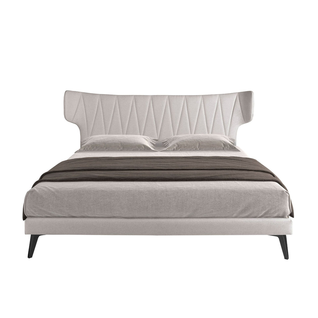 Cama tela color gris claro