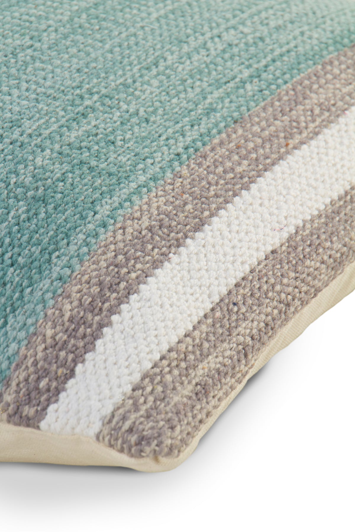 COJIN ALGODON VERDE AZULADO 45X45 CM