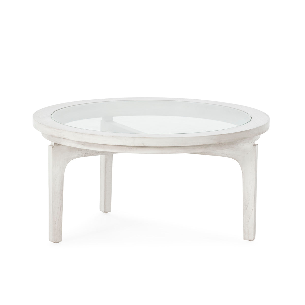 MESA DE CENTRO 80x80x40 MADERA GRIS VELADO/CRISTAL