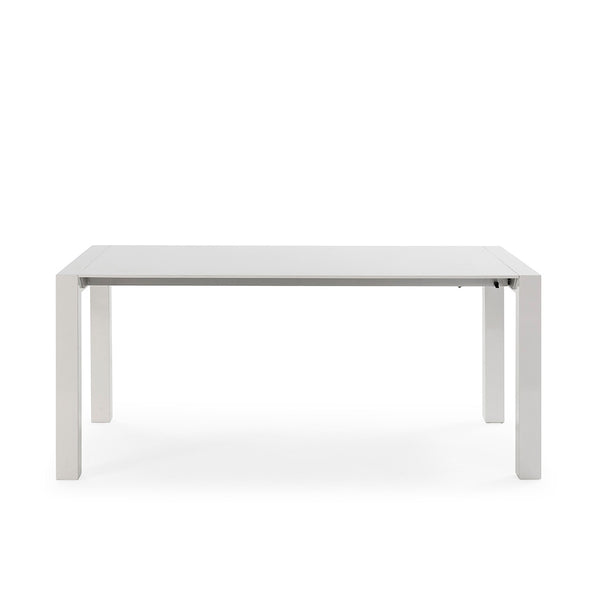 Mesa de comedor extensible 174/264x90x76 cm de madera blanca