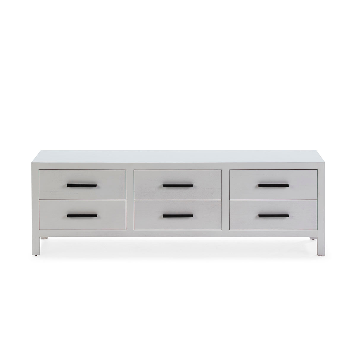 MUEBLE TV 150x40x50 MADERA BLANCO/METAL NEGRO